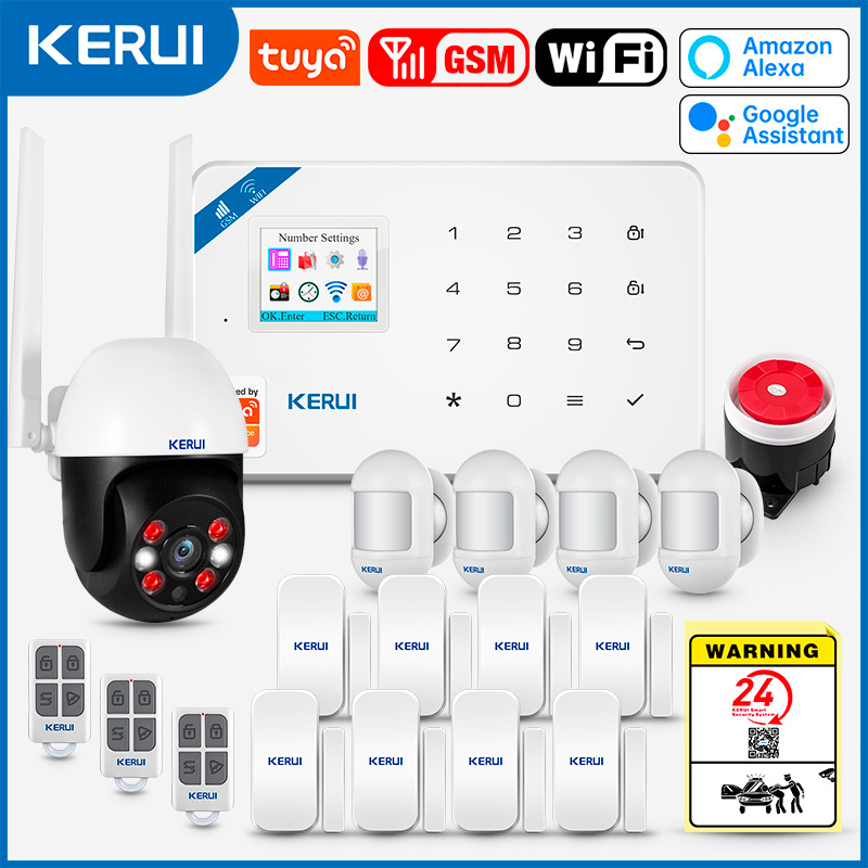 Home Security Front Door Camera - KERUI W181 Tuya système d'alarme de