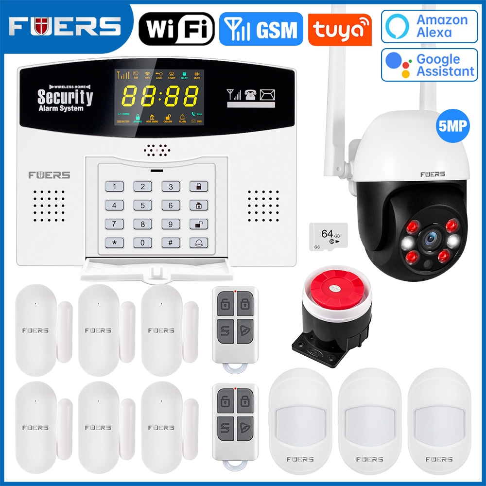 Home Security Front Door Camera - Fuers Tuya Kit de système d'alarme