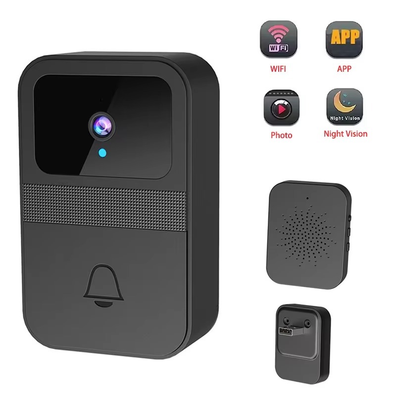 Home Security Front Door Camera - Sonnette de porte avec caméra photo,