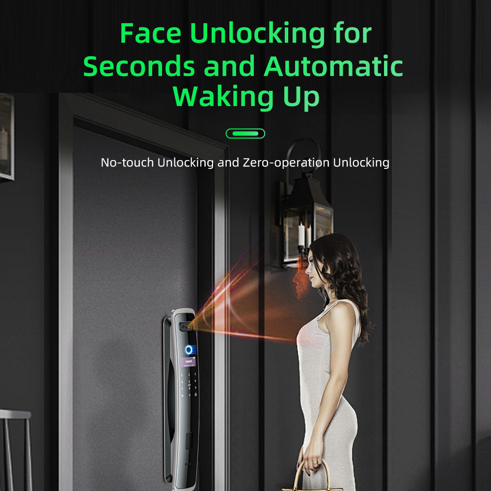 Home Security Front Door Camera - Serrure de porte intelligente EGFirtor avec