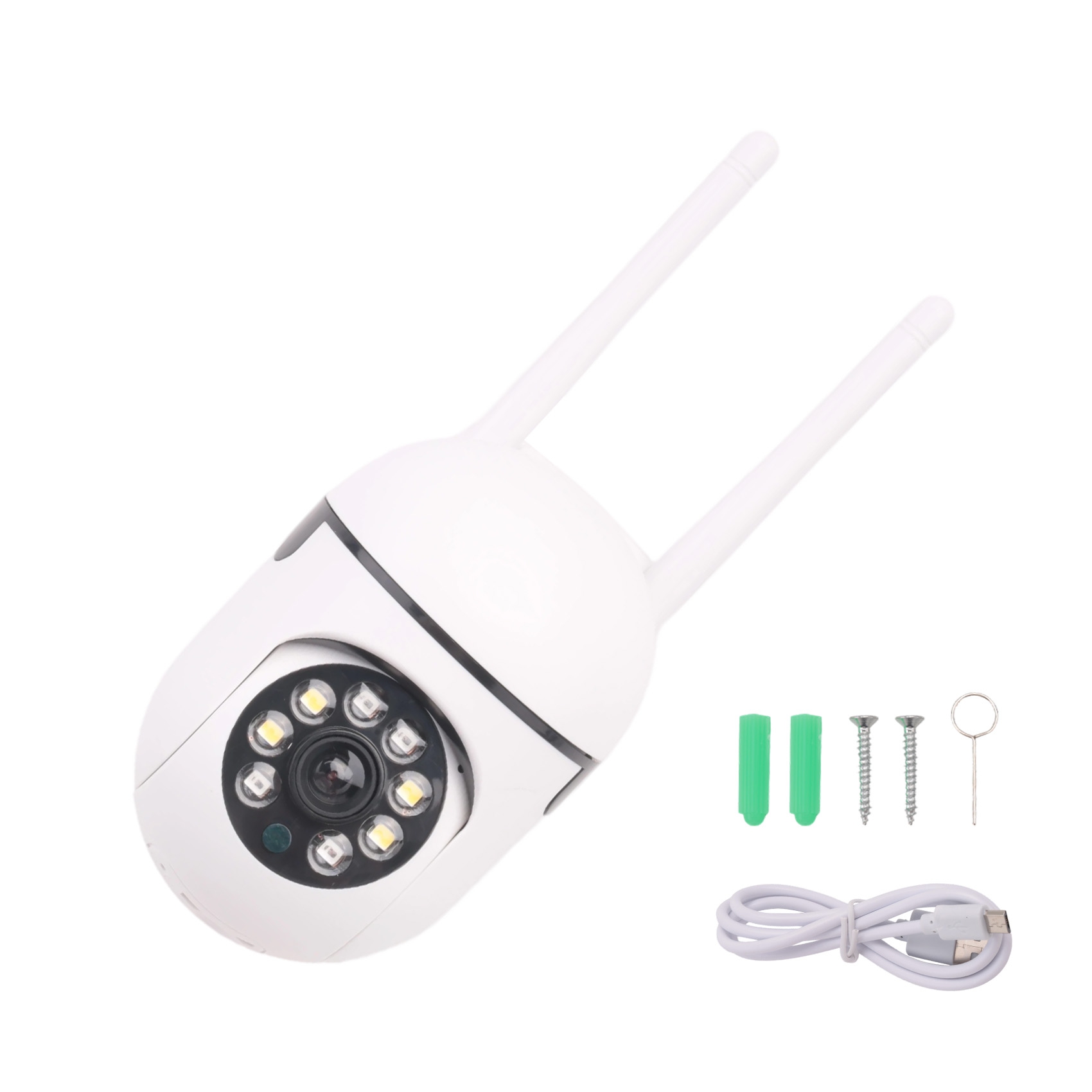 Home Security Flood Lights - Caméra de sécurité WiFi extérieure DT23