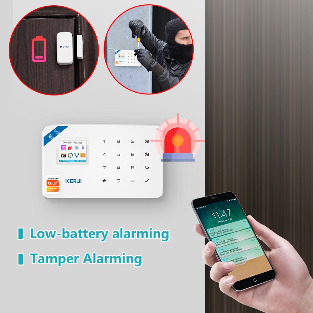 KERUI W181 Tuya système d'alar - Home Security Front Door Camera avis et prix