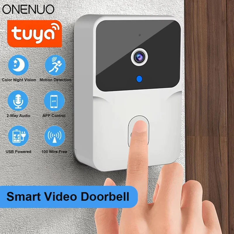 Sonnette vidéo WiFi Tuya, camé - Home Security Front Door Camera avis et prix