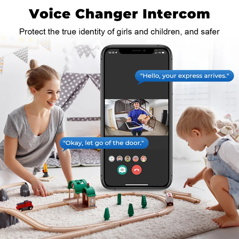 Sonnette vidéo WiFi Tuya, camé - Home Security Front Door Camera avis et prix